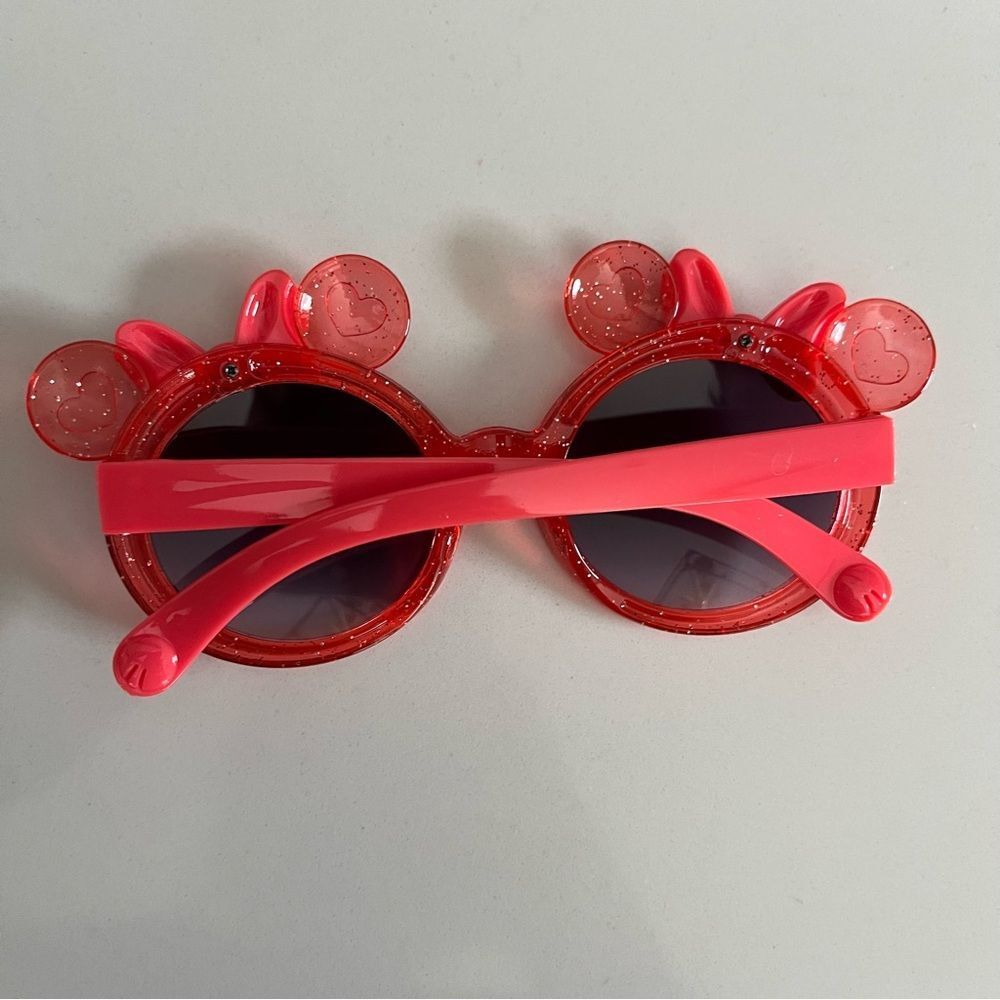 Red Disney kids Crystal Bow Sunglasses - Picture 4 of 4